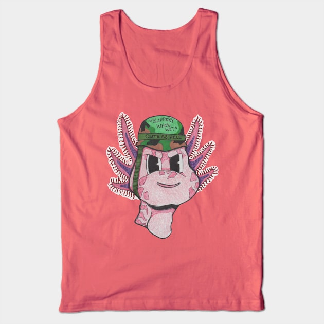 "Slippery When Wet" Tank Top by bigjondraws